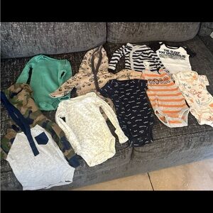 Baby Boy 9 Piece Onesie Bundle
